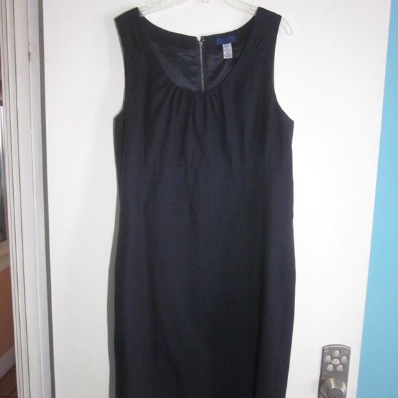 J Crew Work Dress Navy Blue Lined Size 10 - Picture 6 of 10